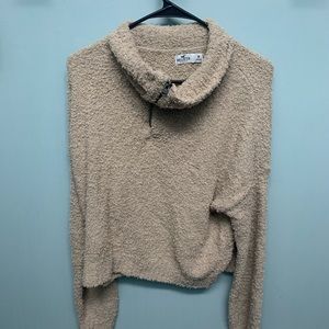 Never Worn Cream Brown Hollister Sweater